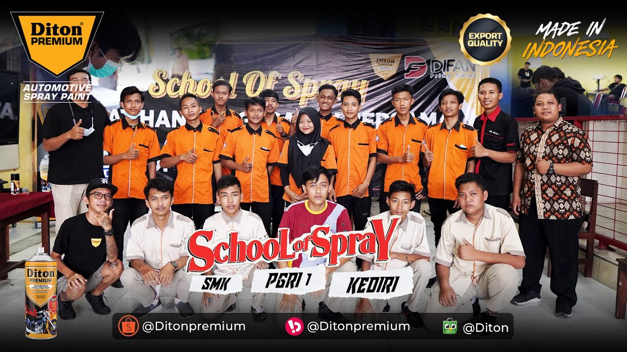 SCHOOL OF SPRAY AT SMK PGRI 1 KEDIRI | DITON PREMIUM