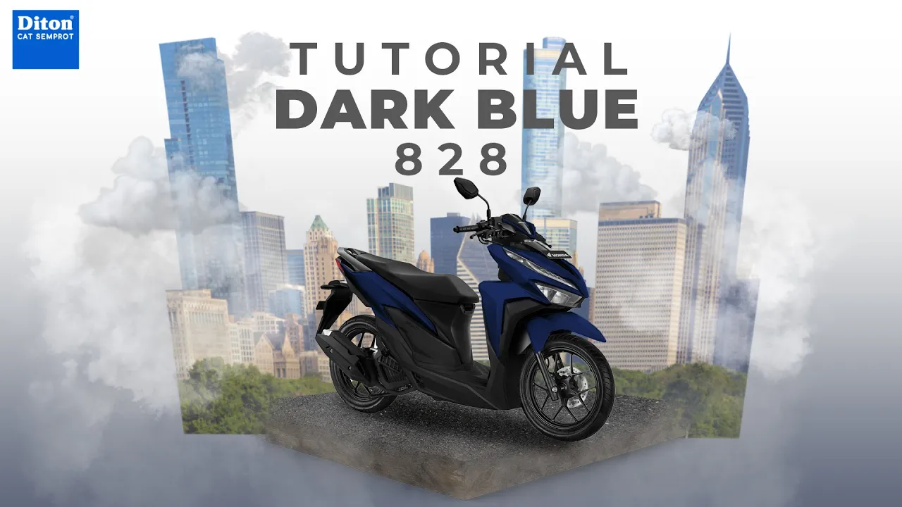 VIRAL WARNA DARK BLUE 828 | VIDEO TUTORIAL DITON SPRAY PAINT