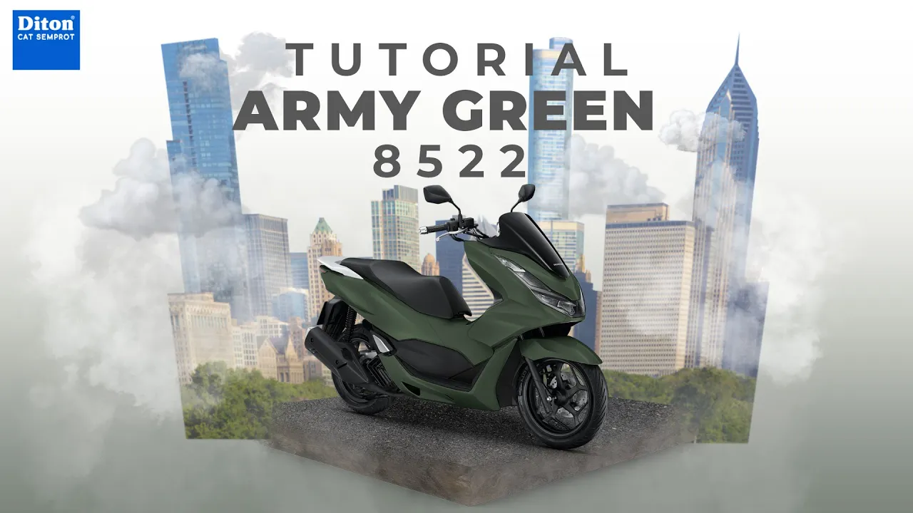 VIRAL WARNA ARMY GREEN 8522 | VIDEO TUTORIAL DITON SPRAY PAINT