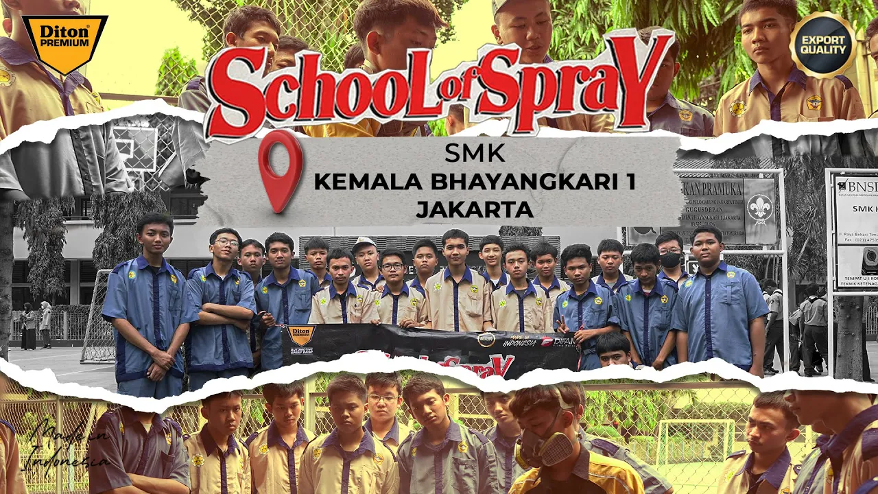 SCHOOL OF SPRAY AT SMK KEMALA BHAYANGKARI 1 JAKARTA 🔥 | DITON PREMIUM