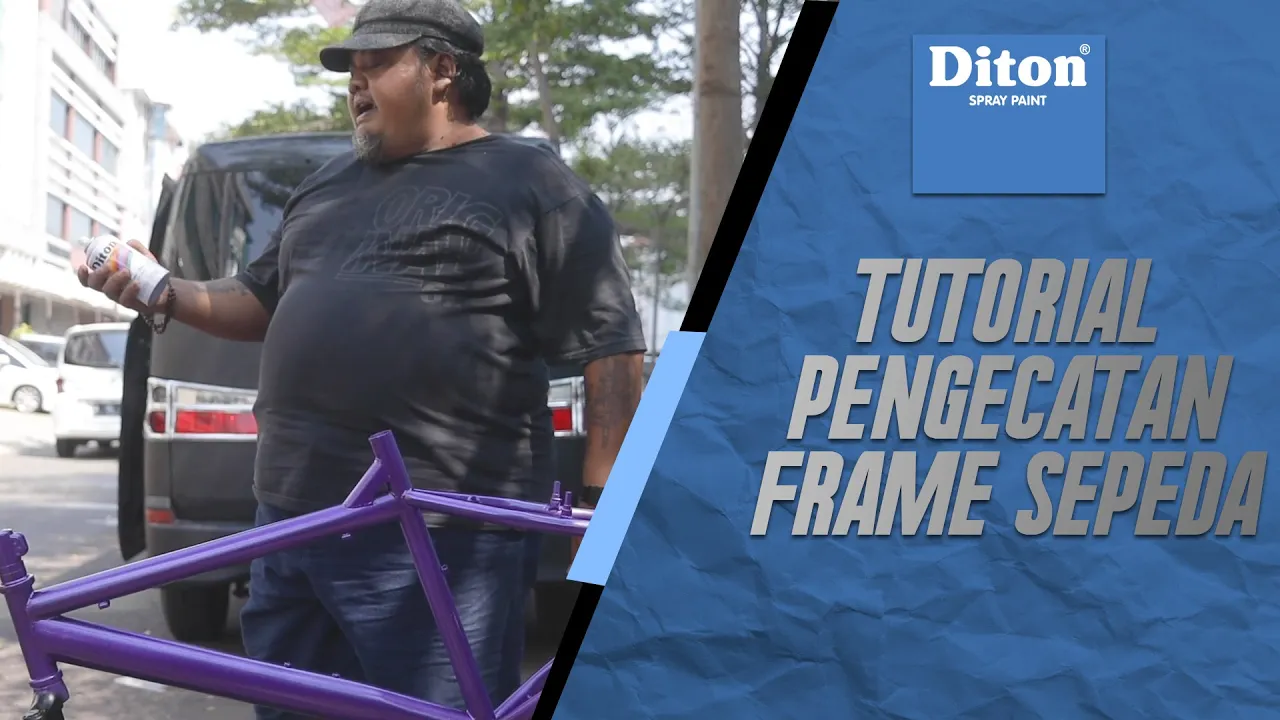 SEPEDA JELEK BISA SEPERTI BARU LAGI?? | TUTORIAL PENGECATAN FRAME SEPEDA BY : DITON