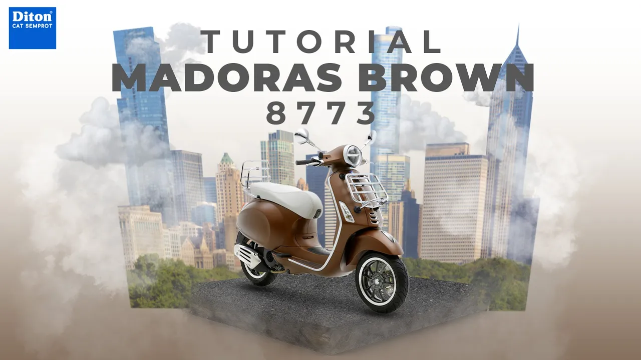 VIRAL WARNA MADORAS BROWN 8773 | VIDEO TUTORIAL DITON SPRAY PAINT