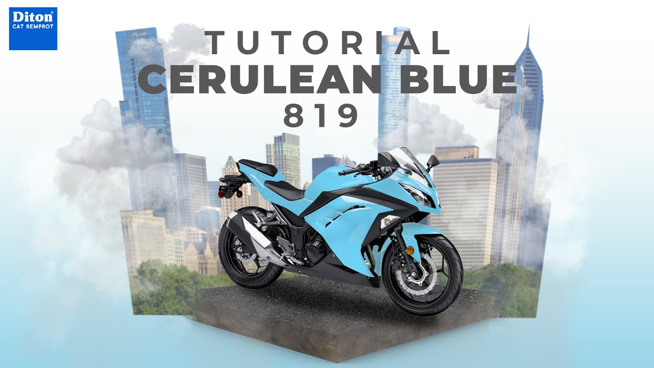 TUTORIAL REPAINT WARNA CERULEAN BLUE 819 | DITON SPRAY PAINT