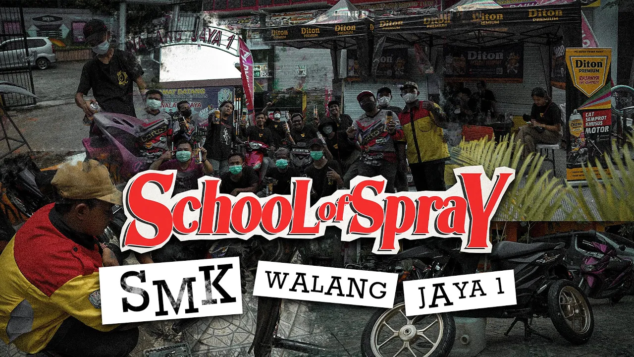 SCHOOL OF SPRAY AT SMK WALANG JAYA | DITON PREMIUM