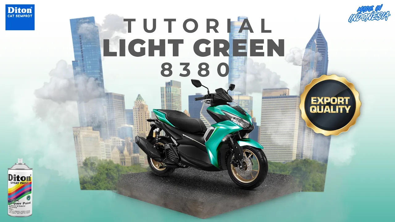 VIRAL WARNA LIGHT GREEN 8380 | VIDEO TUTORIAL DITON SPRAY PAINT