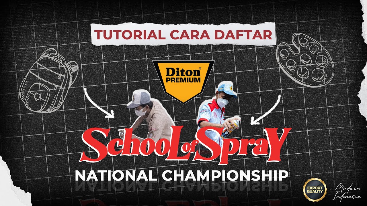 TUTORIAL CARA DAFTAR DITON SCHOOL OF SPRAY NATIONAL CHAMPIONSHIP | DITON PREMIUM