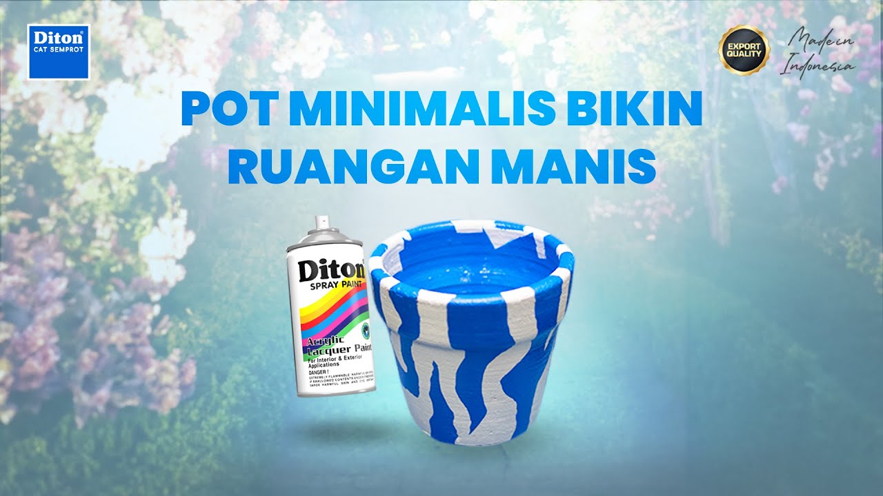 DIY POT MINIMALIS | DITON SPRAY PAINT✨