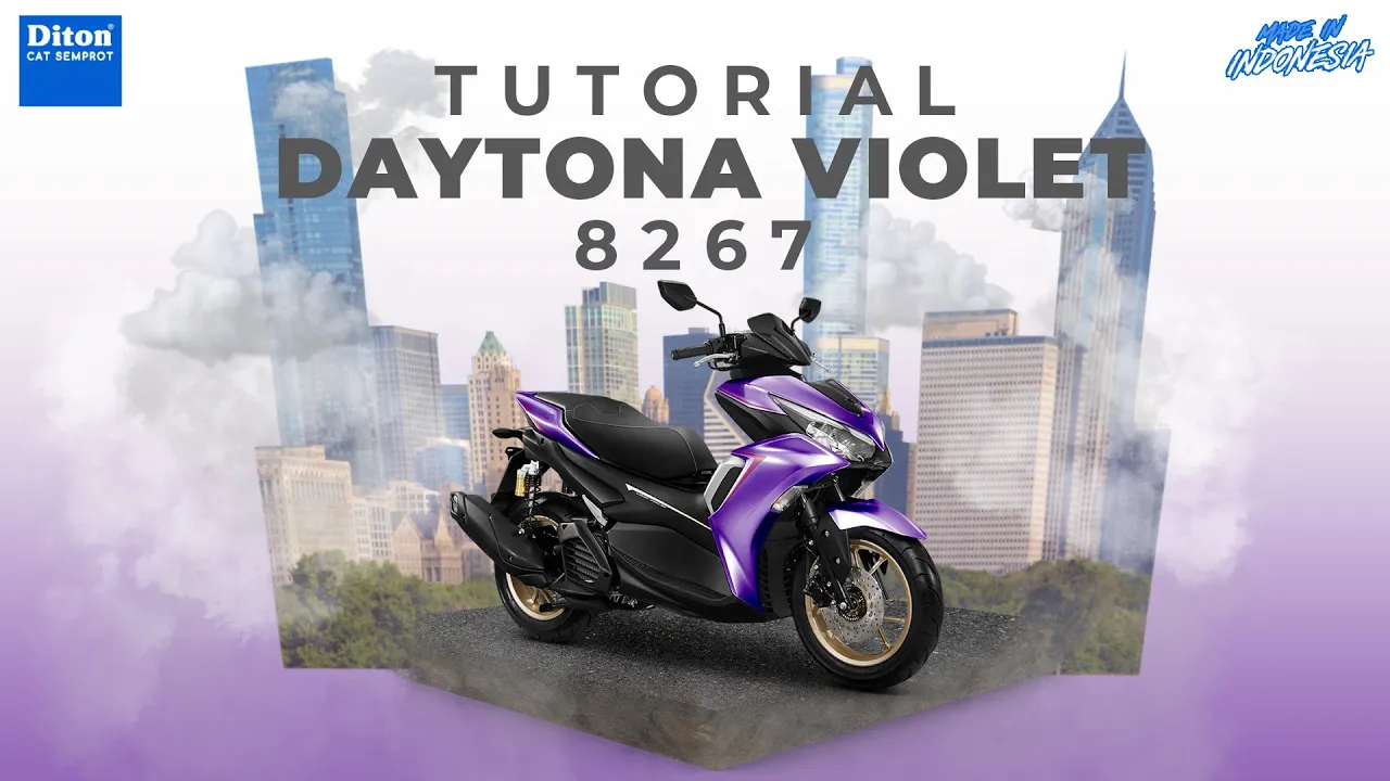 VIRAL WARNA DAYTONA VIOLET 8267 | VIDEO TUTORIAL DITON SPRAY PAINT