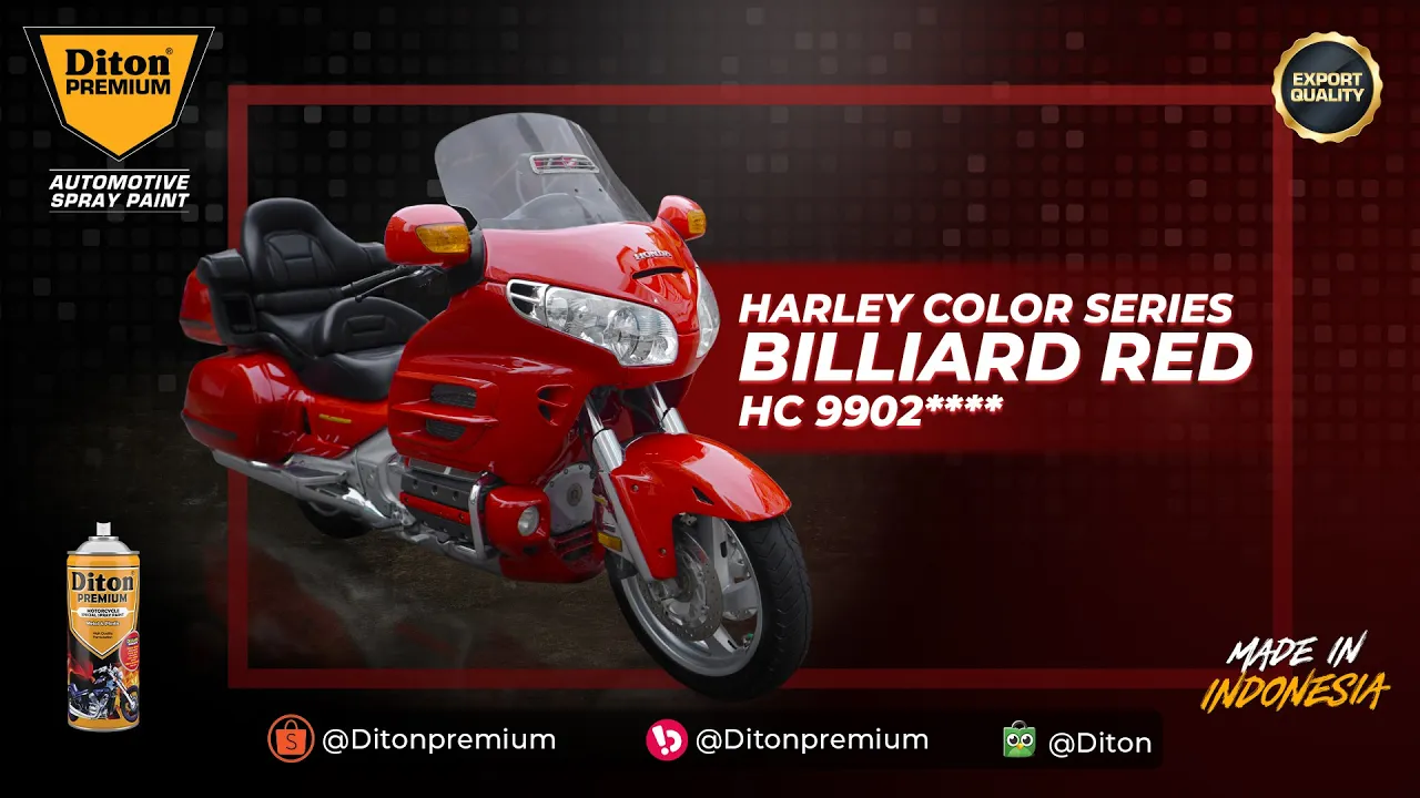 LAUNCHING BILLIARD RED HC 9902**** | HARLEY DAVIDSON SPECIAL COLOR - DITON PREMIUM