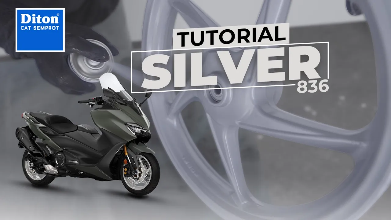 VIDEO TUTORIAL VELG STYLISH WARNA SILVER 836 | DITON SPRAY PAINT