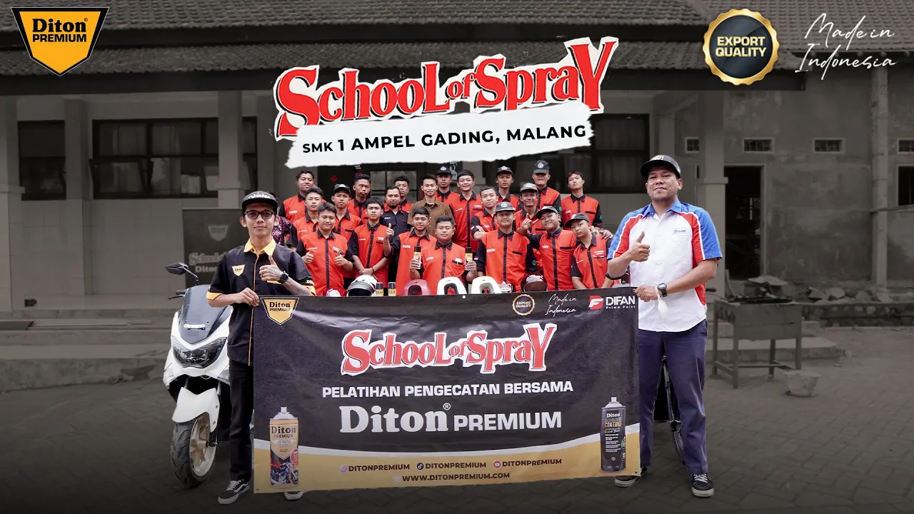 SCHOOL OF SPRAY AT SMKN 1 AMPEL GADING MALANG🔥 | DITON PREMIUM