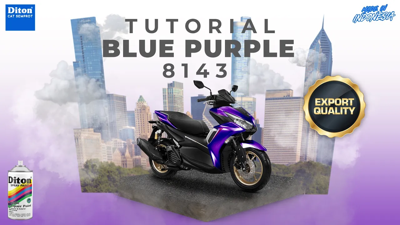 VIRAL WARNA BLUE PEARL 8143 | VIDEO TUTORIAL DITON SPRAY PAINT