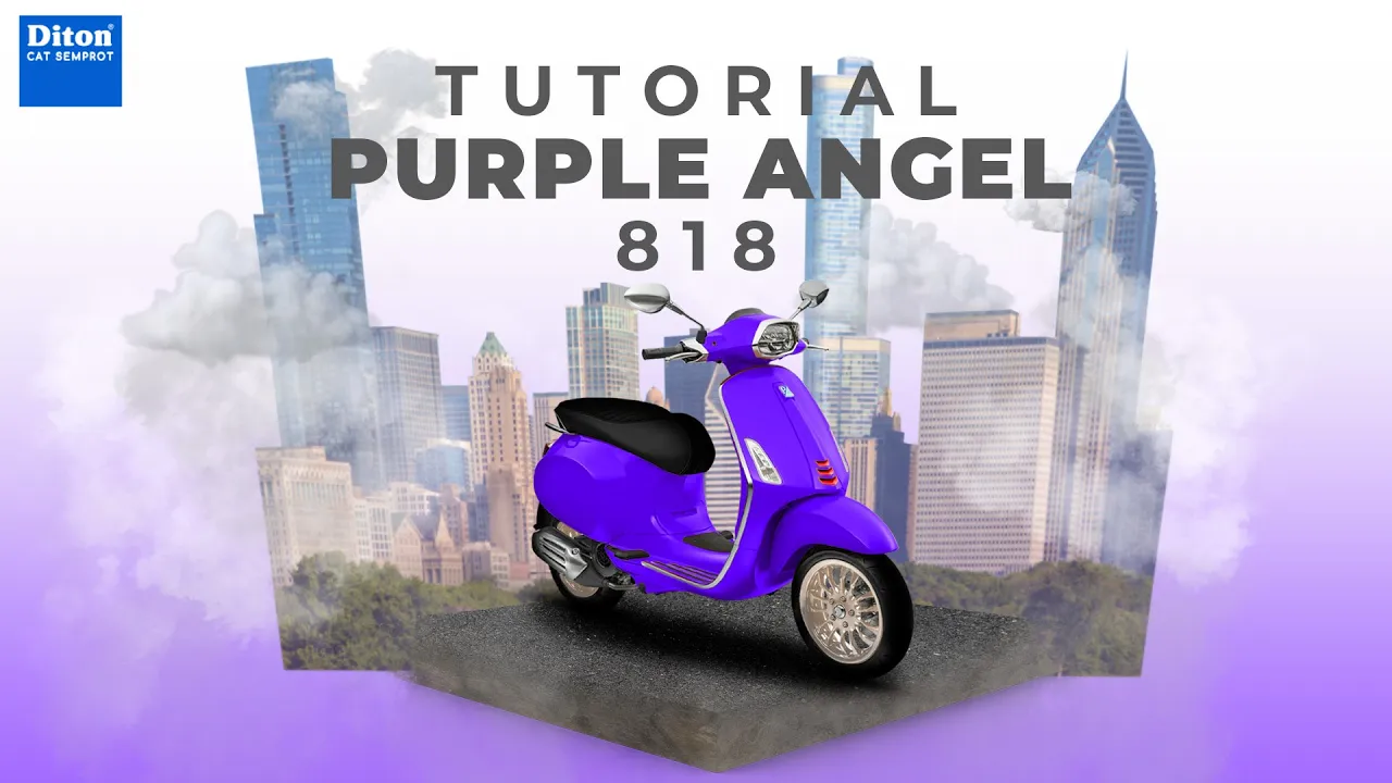 VIRAL WARNA PURPLE ANGEL 818 | VIDEO TUTORIAL DITON SPRAY PAINT