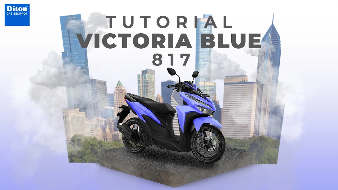 TUTORIAL REPAINT WARNA VICTORIA BLUE 817 | DITON SPRAY PAINT