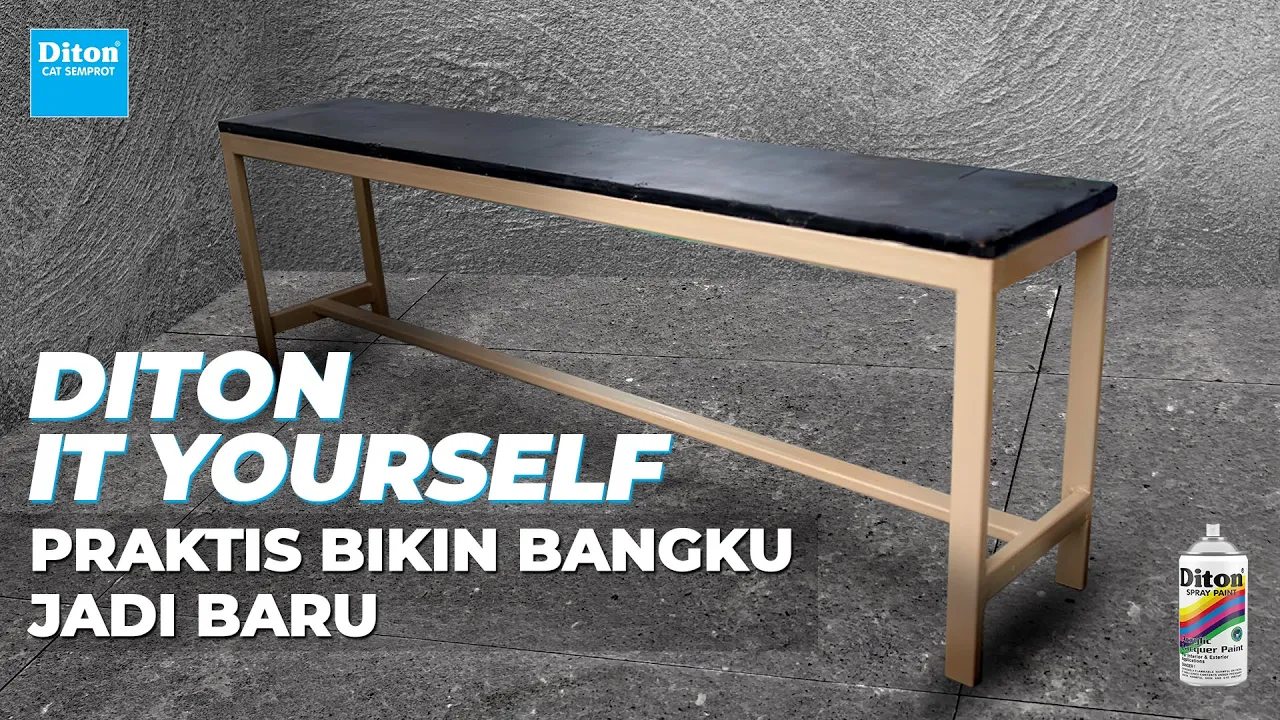 DITON IT YOURSELF (DIY) | MODAL 2 KALENG BIKIN BANGKU JADI BARU