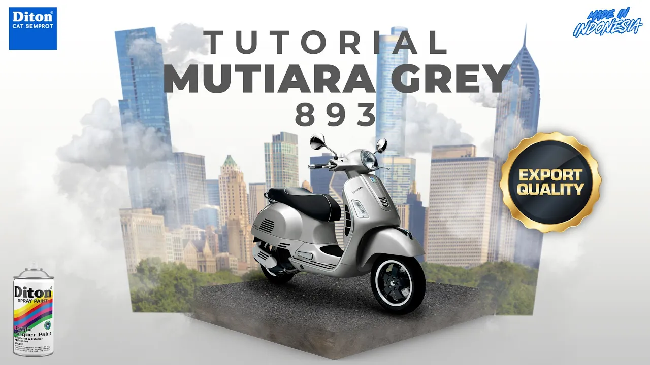 VIRAL WARNA MUTIARA GREY 893 | VIDEO TUTORIAL DITON SPRAY PAINT