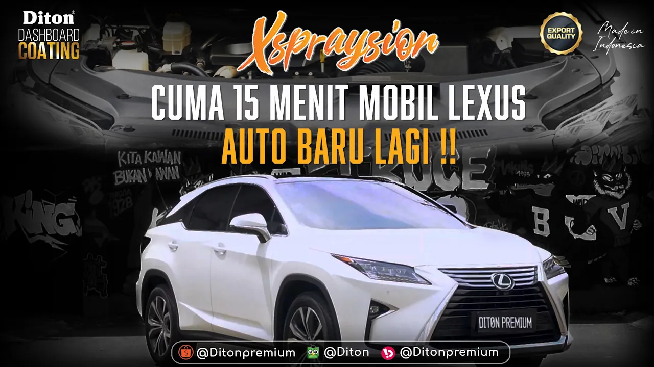 XSPRAYSION EPS. 3 - BODY KASAR MOBIL LEXUS RT 200T KEMBALI BARU LAGI💯 | DITON DASHBOARD COATING