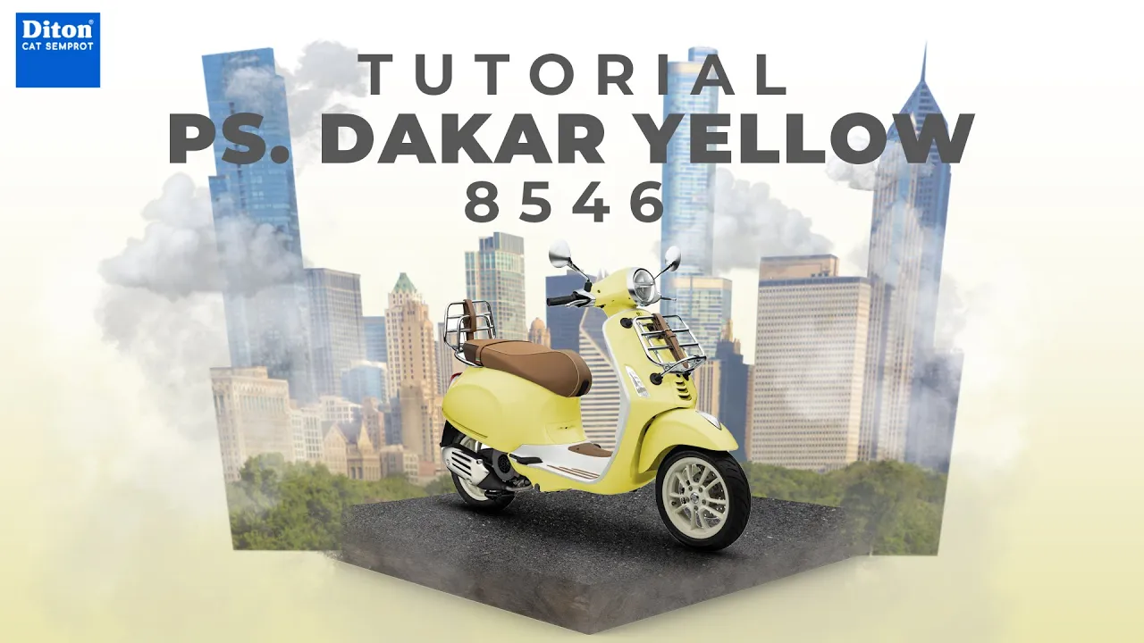 TUTORIAL REPAINT WARNA DAKAR YELLOW 8546 | DITON SPRAY PAINT