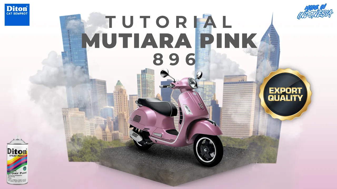 VIRAL WARNA MUTIARA PINK 896 | VIDEO TUTORIAL DITON SPRAY PAINT