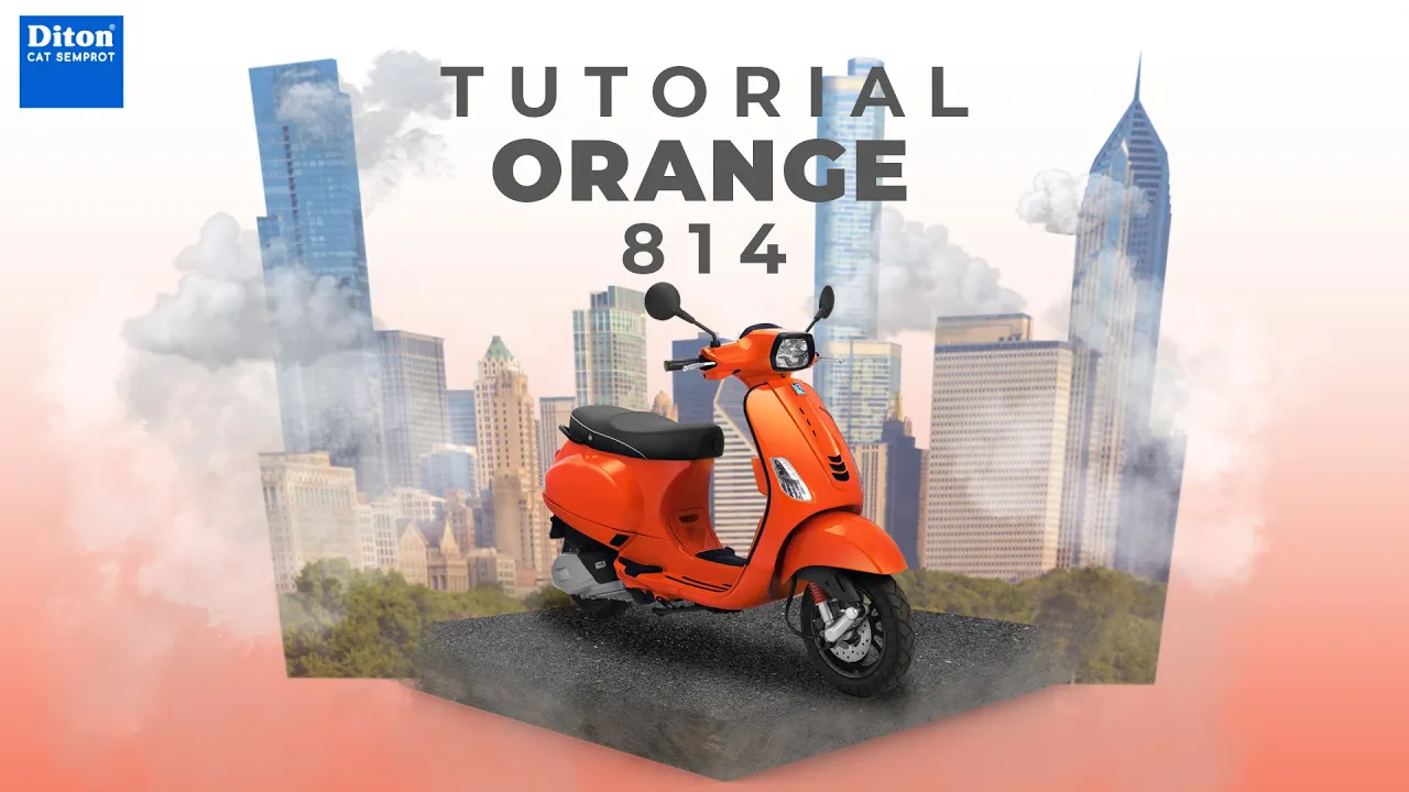 TUTORIAL REPAINT WARNA ORANGE 814 | DITON SPRAY PAINT