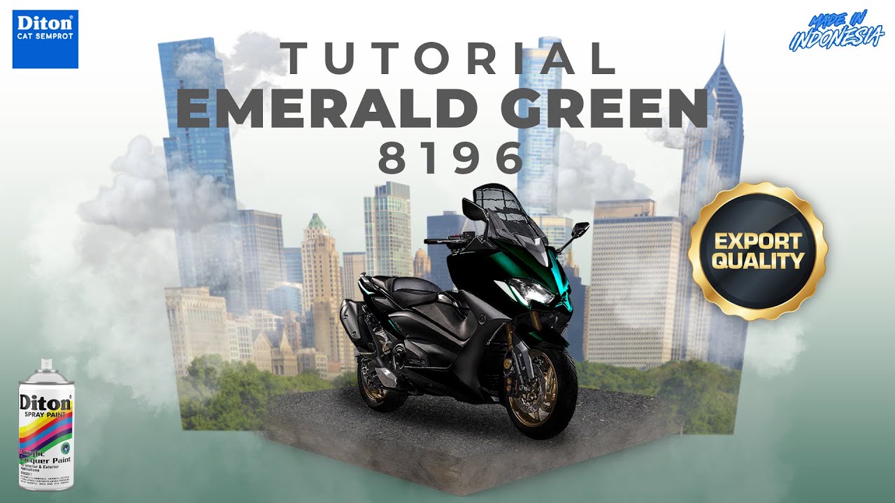 VIRAL WARNA EMERALD GREEN 8196 | VIDEO TUTORIAL DITON SPRAY PAINT