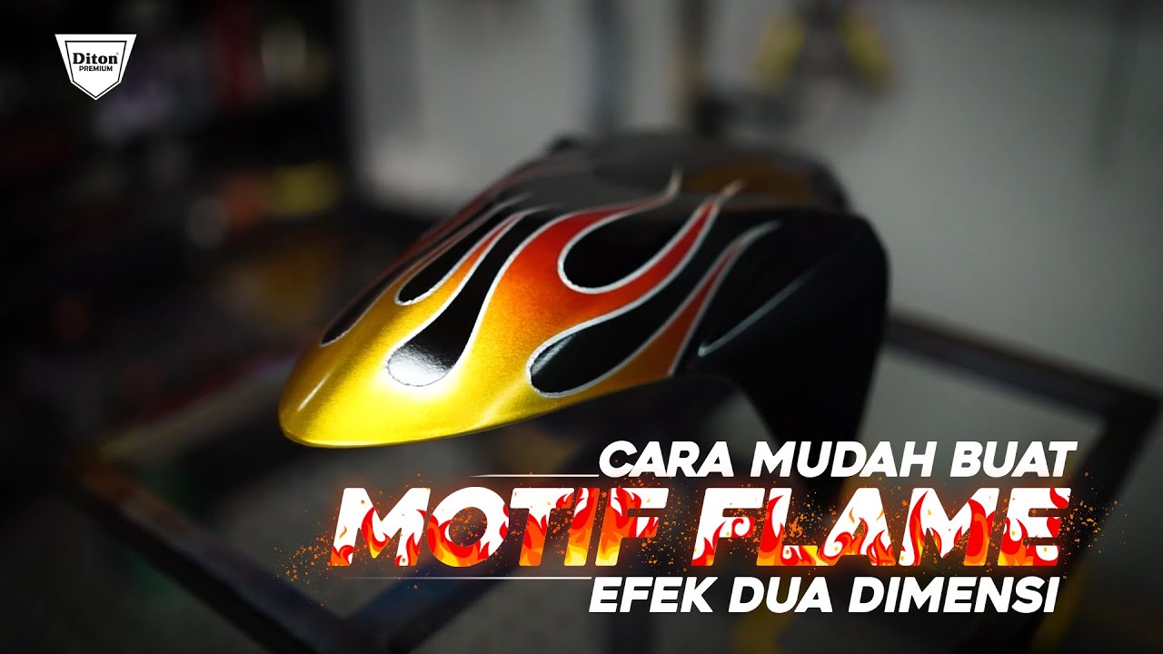 TUTORIAL MEMBUAT EFEK DUA DIMENSI MOTIF FLAME - ANTI GAGAL!