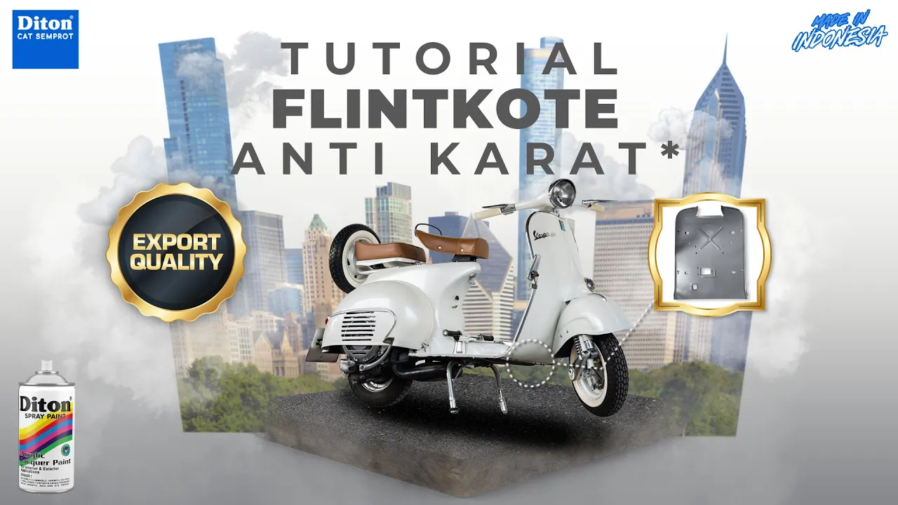 VIRAL DITON FLINTKOTE ANTI KARAT | VIDEO TUTORIAL DITON SPRAY PAINT