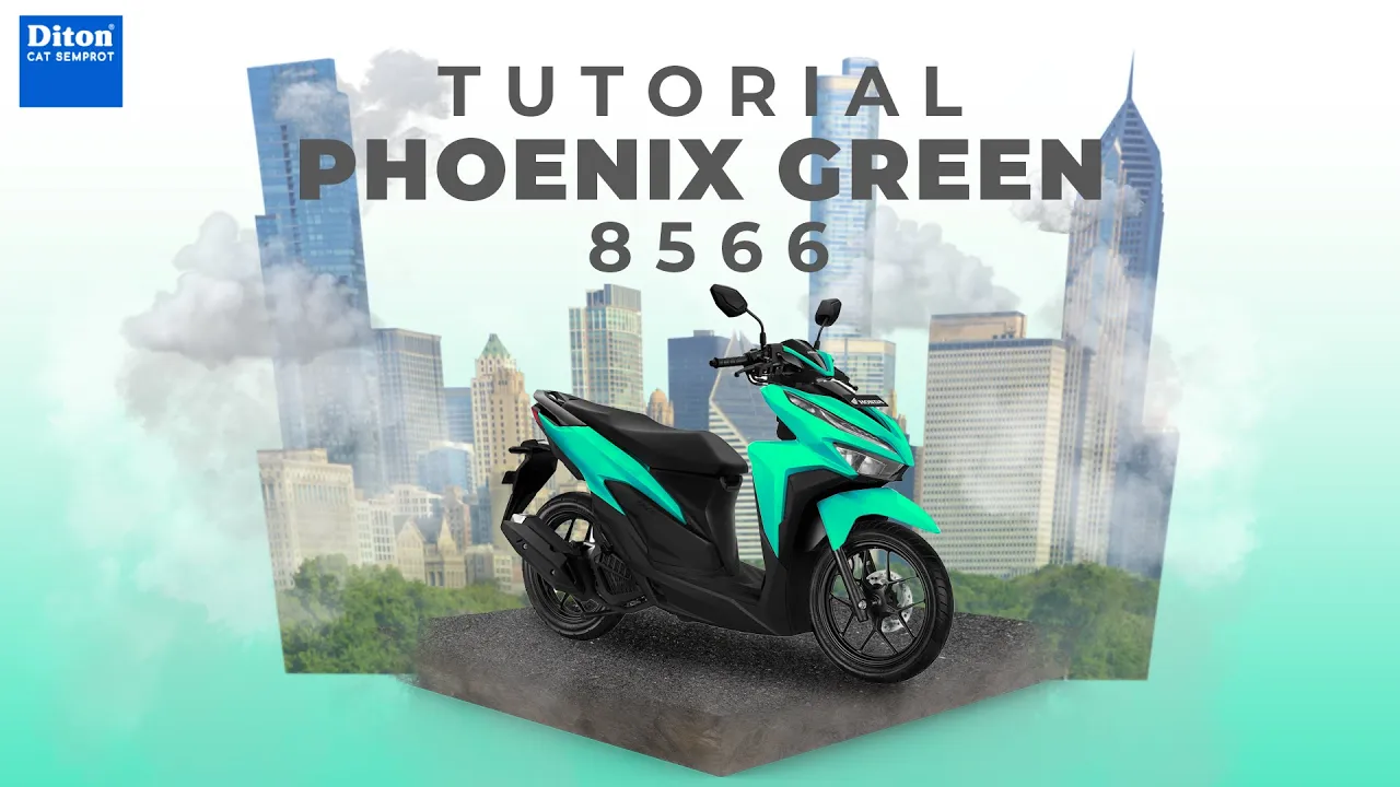 VIRAL WARNA PHOENIX GREEN 8566 | VIDEO TUTORIAL DITON SPRAY PAINT