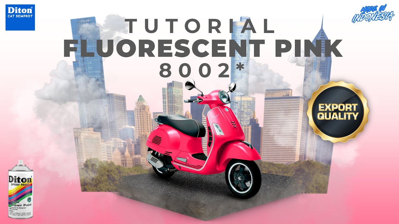 VIRAL WARNA FLUORESCENT PINK 8002* | VIDEO TUTORIAL DITON SPRAY PAINT