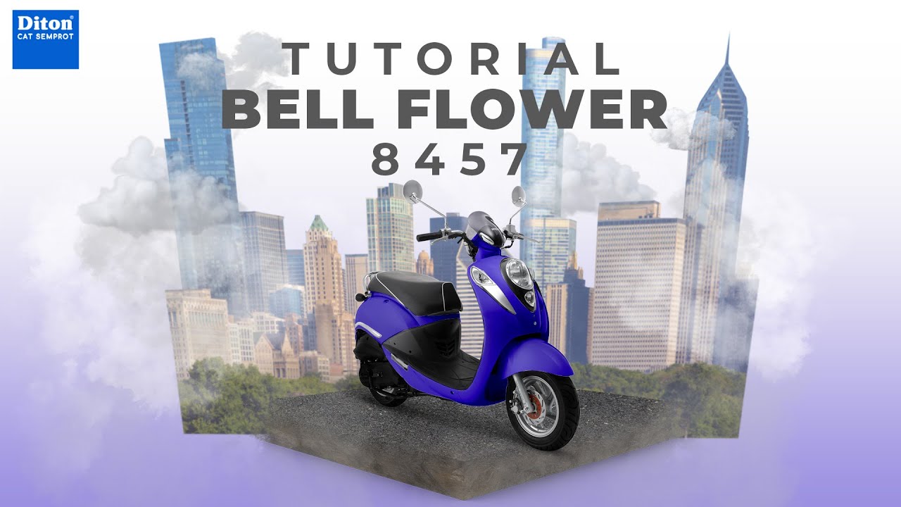 VIRAL WARNA BELL FLOWER 8457 | VIDEO TUTORIAL DITON SPRAY PAINT