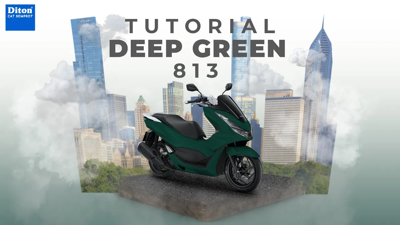 TUTORIAL REPAINT WARNA DEEP GREEN 813| DITON SPRAY PAINT