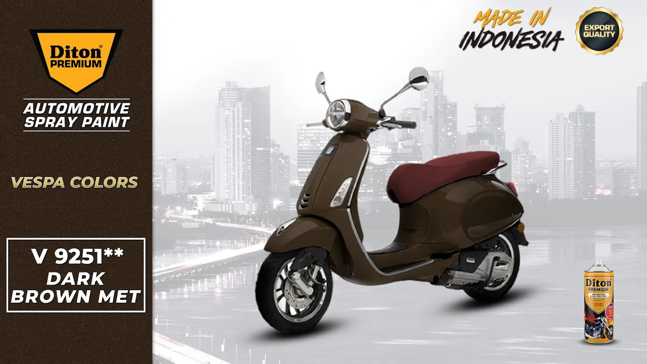 VIRAL WARNA VESPA DARK BROWN MET V 9251** | DITON PREMIUM