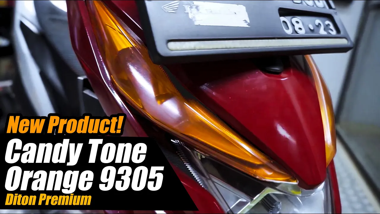 TUTORIAL SMOKE LAMP AUTO BIKIN MOTOR JADI KECE | CANDY TONE ORANGE 9305🔥