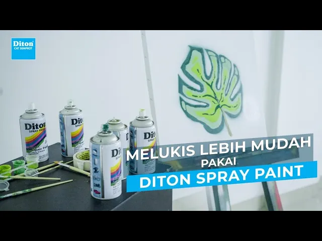 DIY LUKISAN AESTHETIC PAKAI CAT SEMPROT | DITON SPRAY PAINT