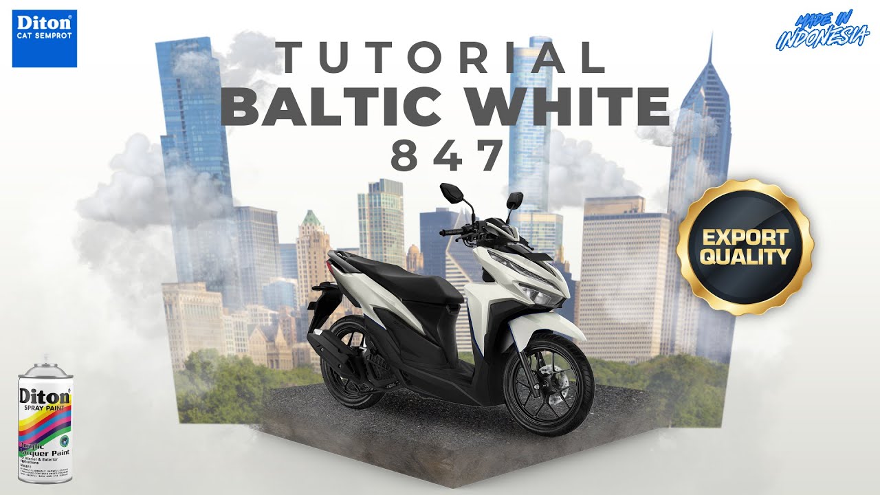 VIRAL WARNA BALTIC WHITE 847 | VIDEO TUTORIAL DITON SPRAY PAINT