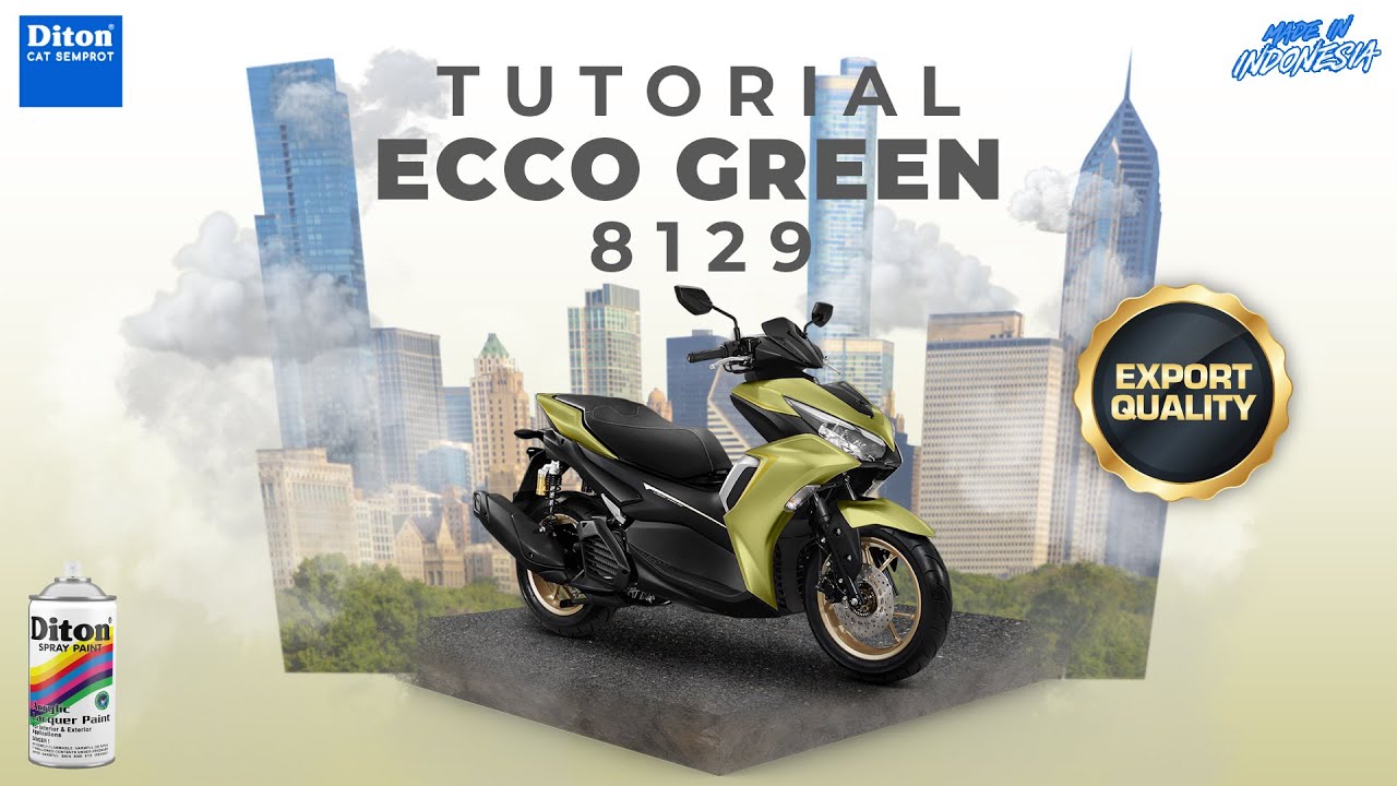 VIRAL WARNA ECCO GREEN 8129 | VIDEO TUTORIAL DITON SPRAY PAINT