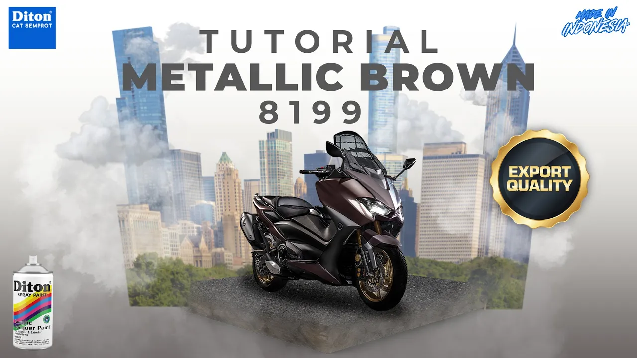 VIRAL WARNA METALLIC BROWN 8199 | VIDEO TUTORIAL DITON SPRAY PAINT