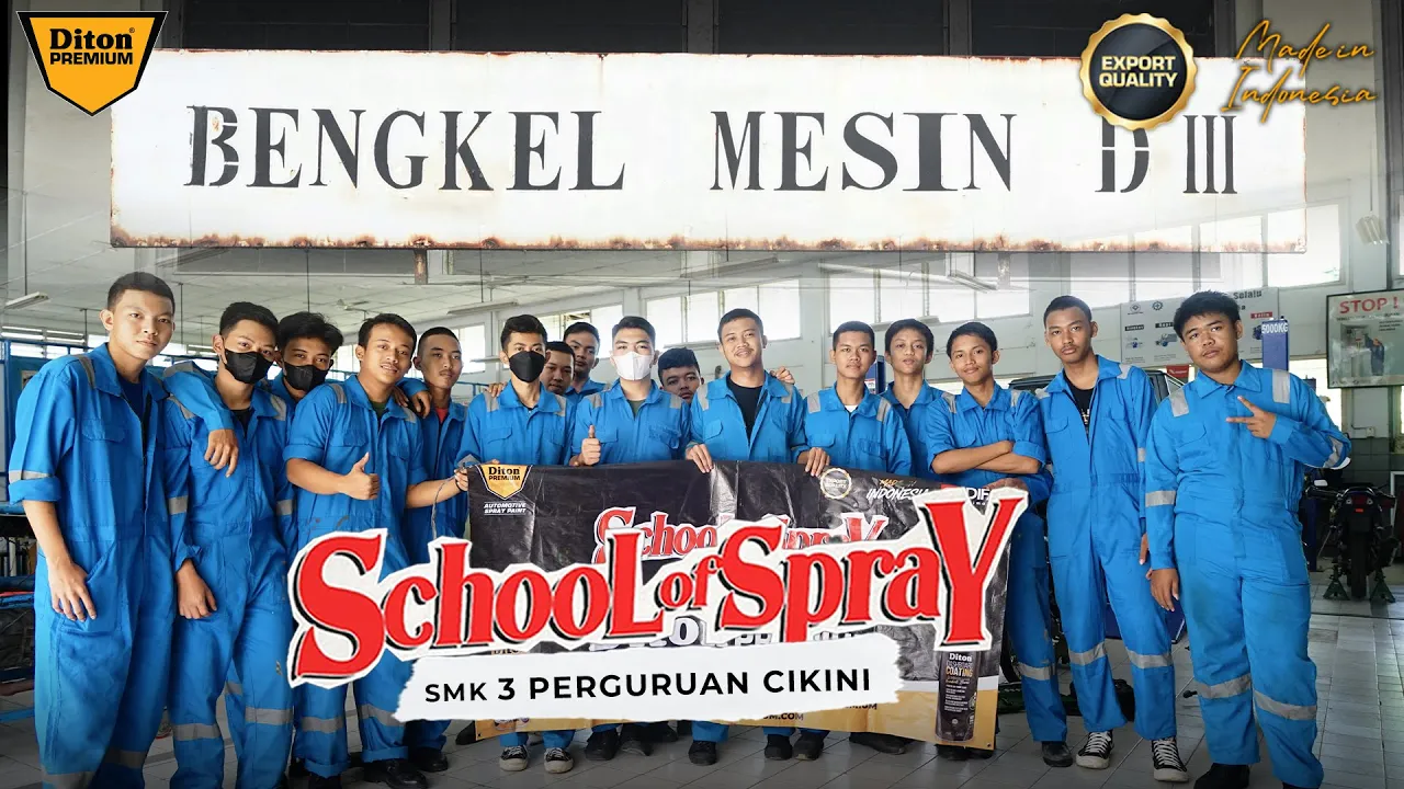 SCHOOL OF SPRAY AT SMK 3 PERGURUAN CIKINI | DITON PREMIUM