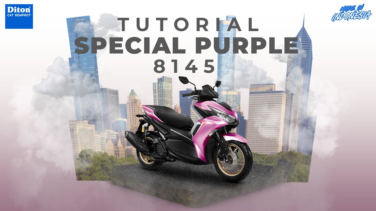 VIRAL WARNA SPECIAL PURPLE 8145 | VIDEO TUTORIAL DITON SPRAY PAINT