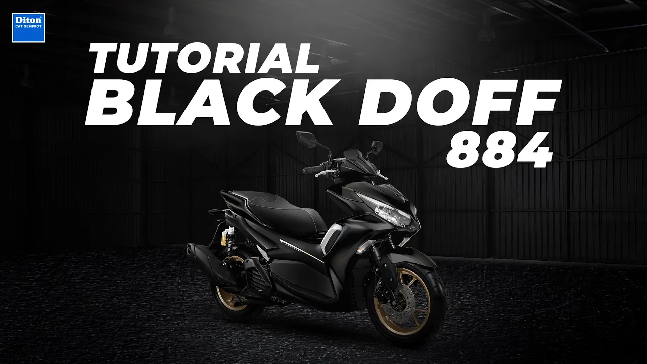 TUTORIAL REPAINT WARNA BLACK DOFF 884 | SPRAY PAINT