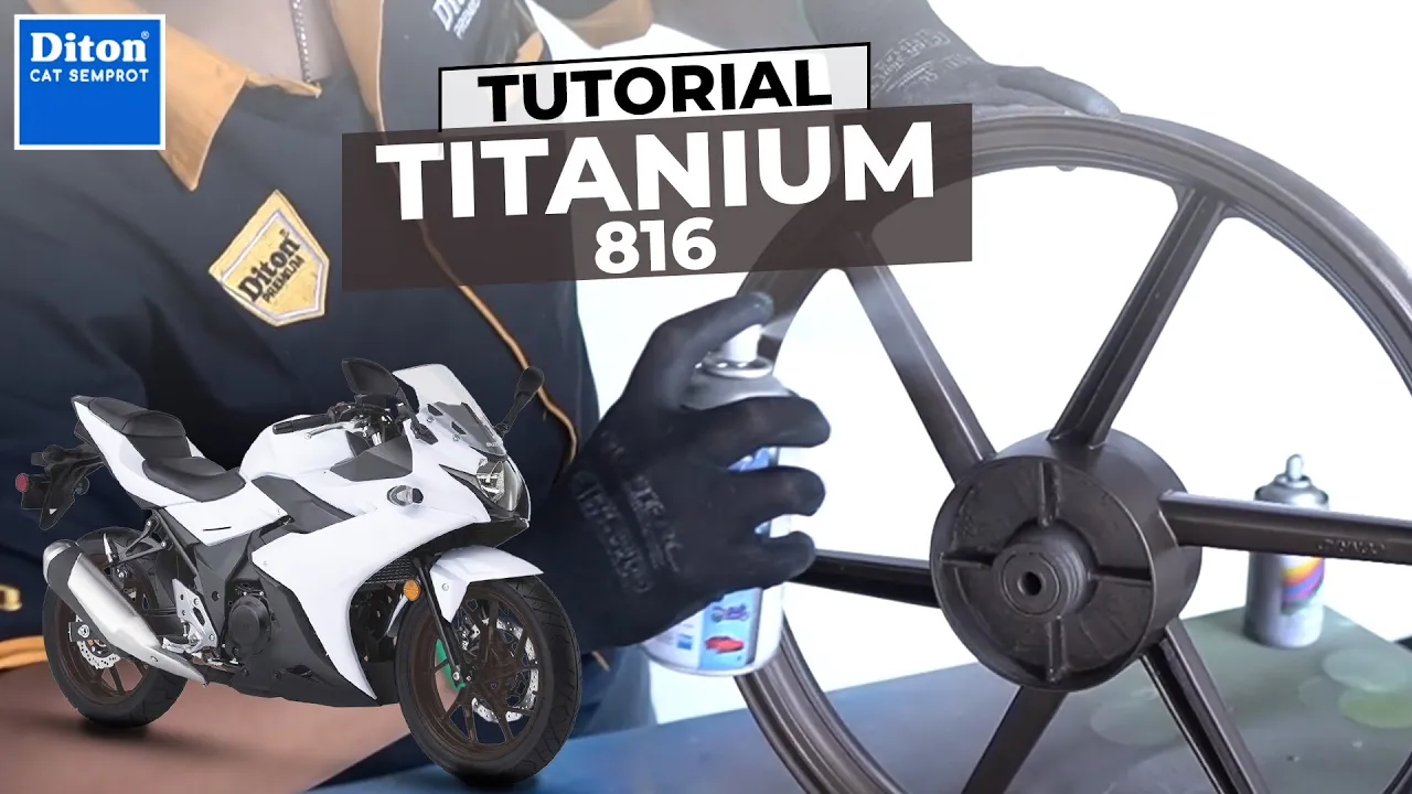 VIDEO TUTORIAL VELG KECE PAKAI TITANIUM 816 | DITON SPRAY PAINT