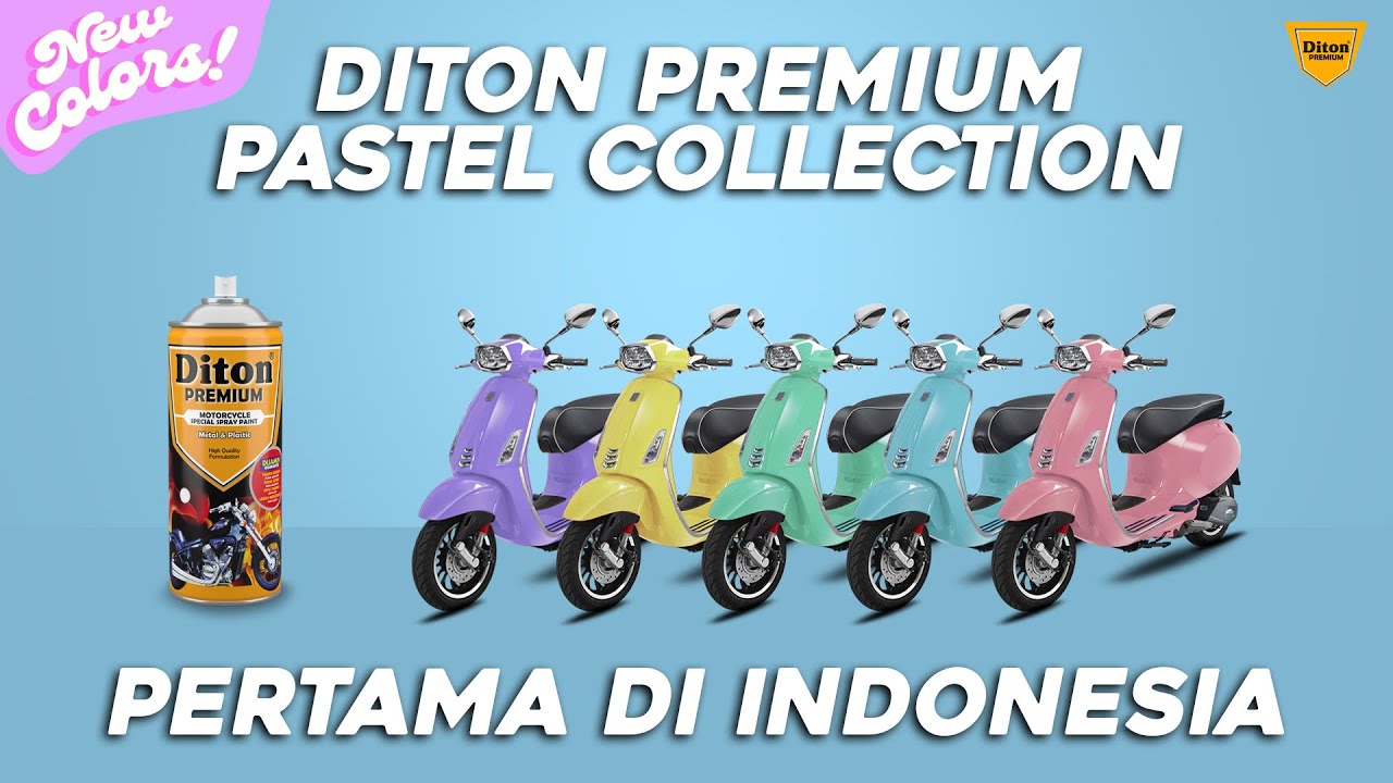 LAUNCHING WARNA PASTEL PERTAMA DI INDONESIA - NEW PASTEL COLORS BY DITON PREMIUM