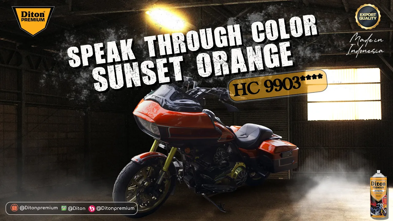 LAUNCHING SUNSET ORANGE HC 9903**** | HARLEY DAVIDSON SPECIAL COLOR - DITON PREMIUM