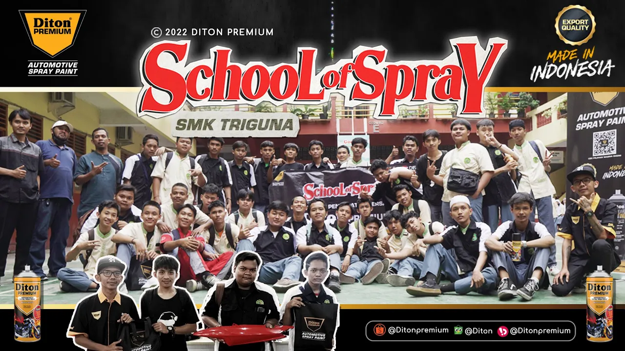 SCHOOL OF SPRAY AT SMK TRIGUNA UTAMA | DITON PREMIUM