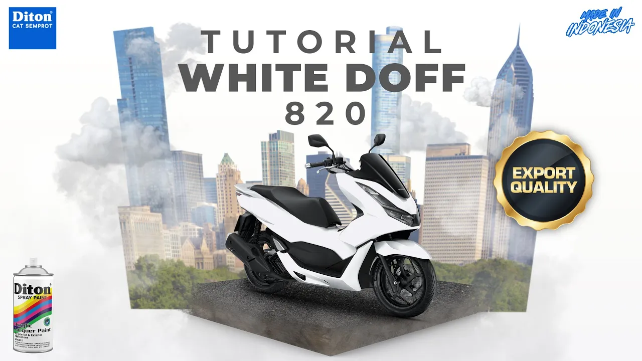 VIRAL WARNA WHITE DOFF 820 | VIDEO TUTORIAL DITON SPRAY PAINT