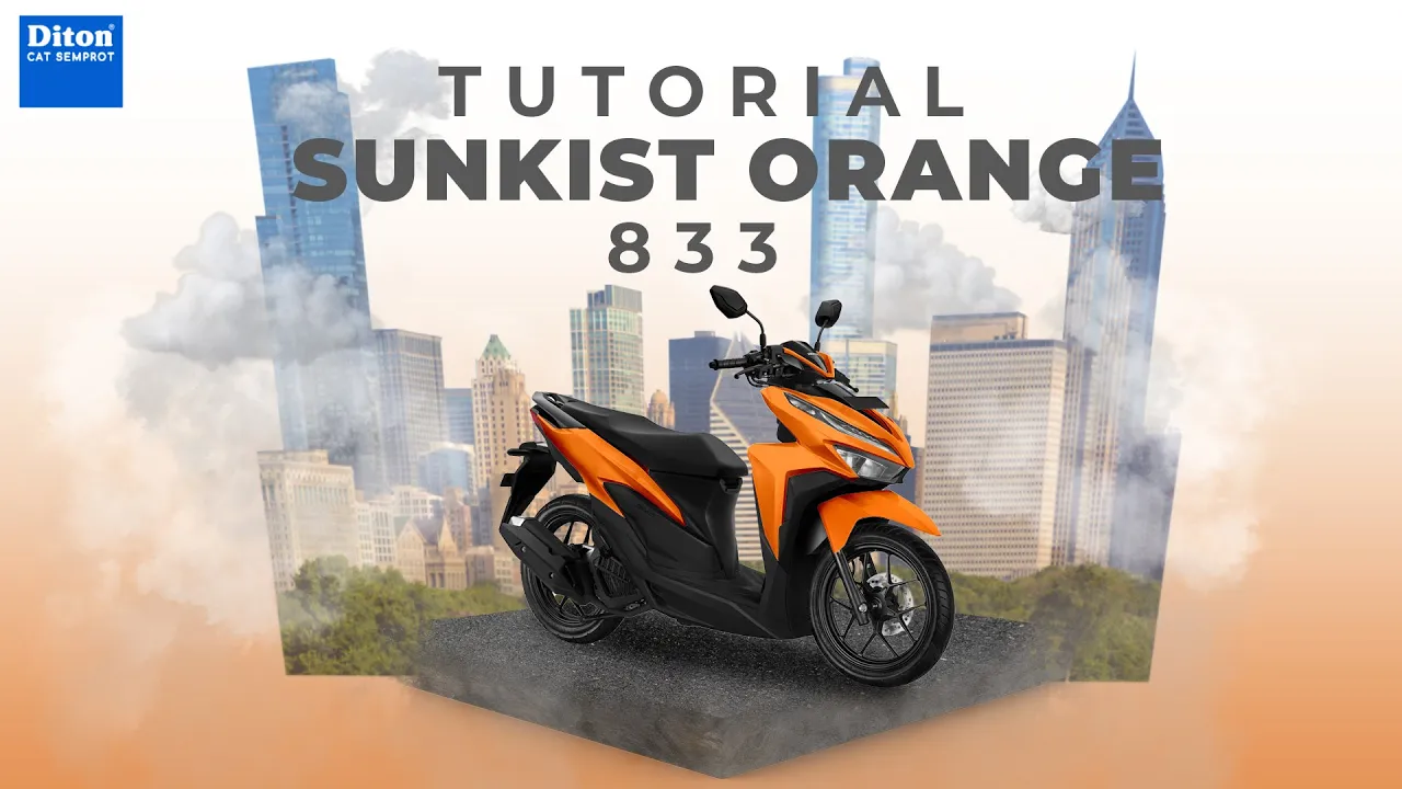 TUTORIAL REPAINT WARNA SUNKIST ORANGE 833 | DITON SPRAY PAINT