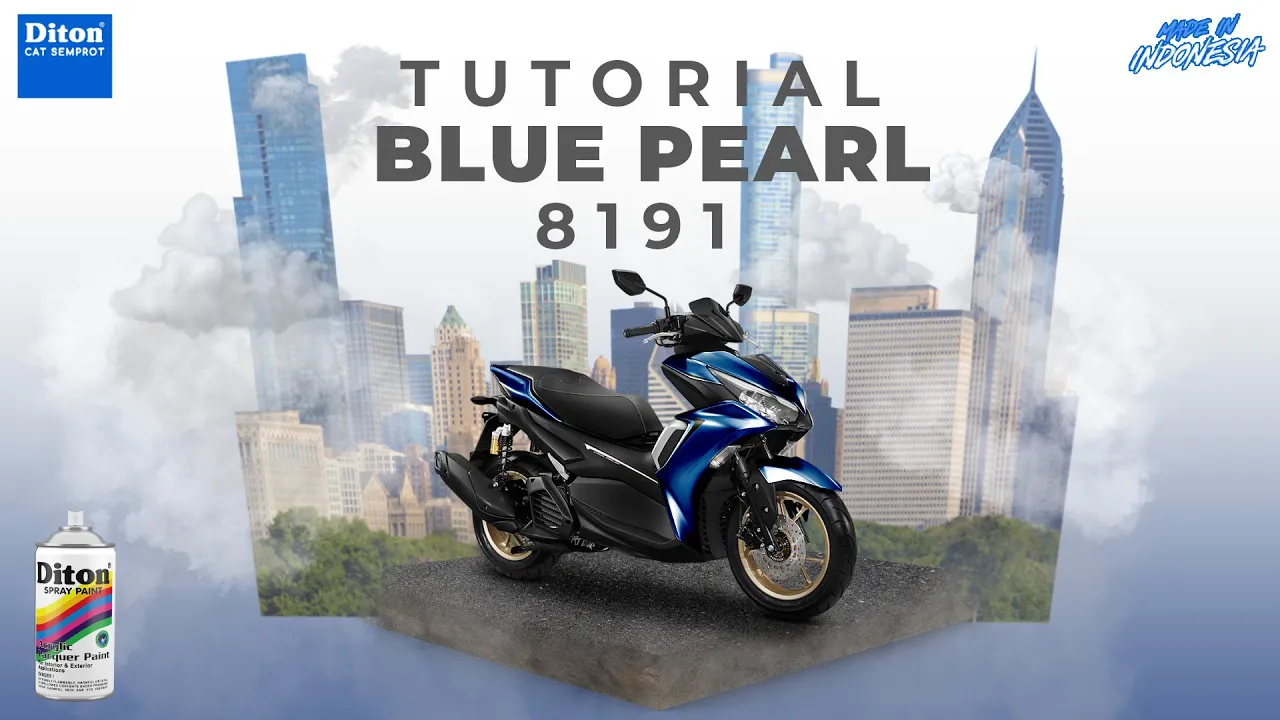 VIRAL WARNA BLUE PEARL 8191 | VIDEO TUTORIAL DITON SPRAY PAINT