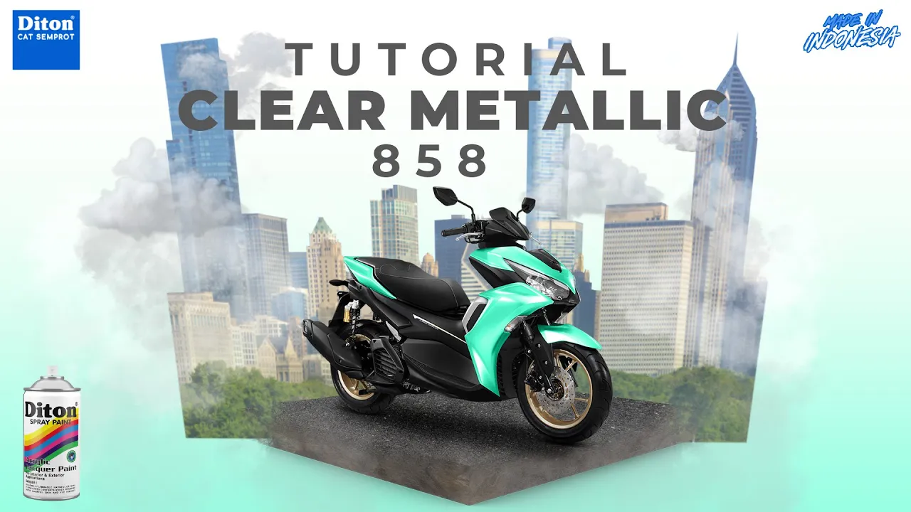 VIRAL WARNA CLEAR METALLIC 858 | VIDEO TUTORIAL DITON SPRA