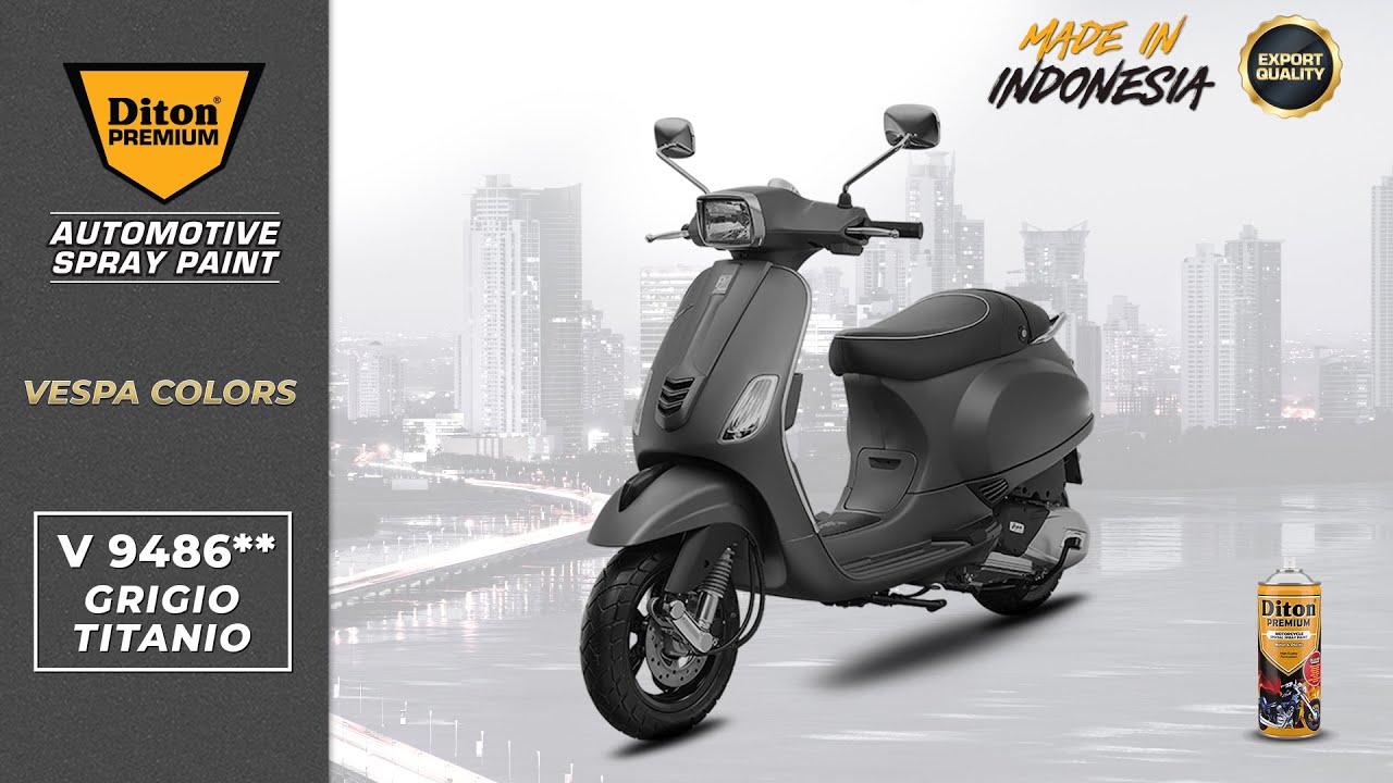 VIRAL WARNA VESPA GRIGIO TITANIO V 9486** | DITON PREMIUM