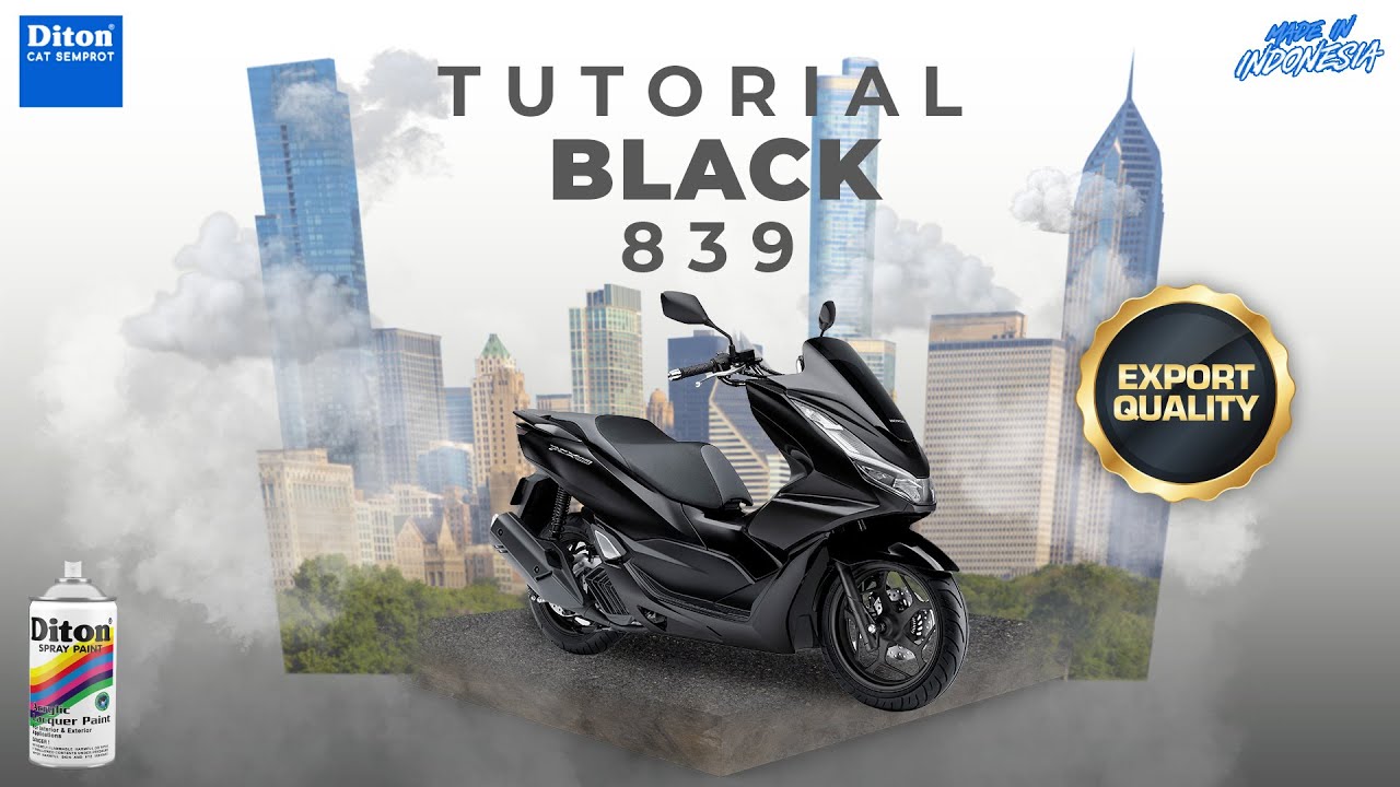 VIRAL WARNA BLACK 839 | VIDEO TUTORIAL DITON SPRAY PAINT